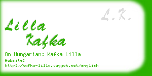 lilla kafka business card